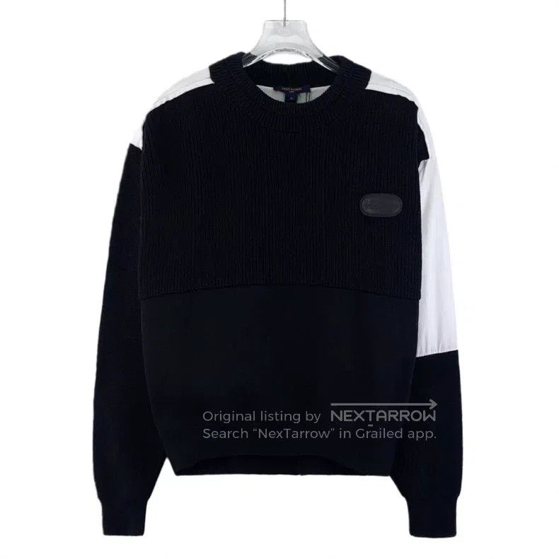 Louis Vuitton Louis Vuitton Black logo presbyopic leather cotton crewnec Size US M / EU 48-50 / 2 - 1 Thumbnail