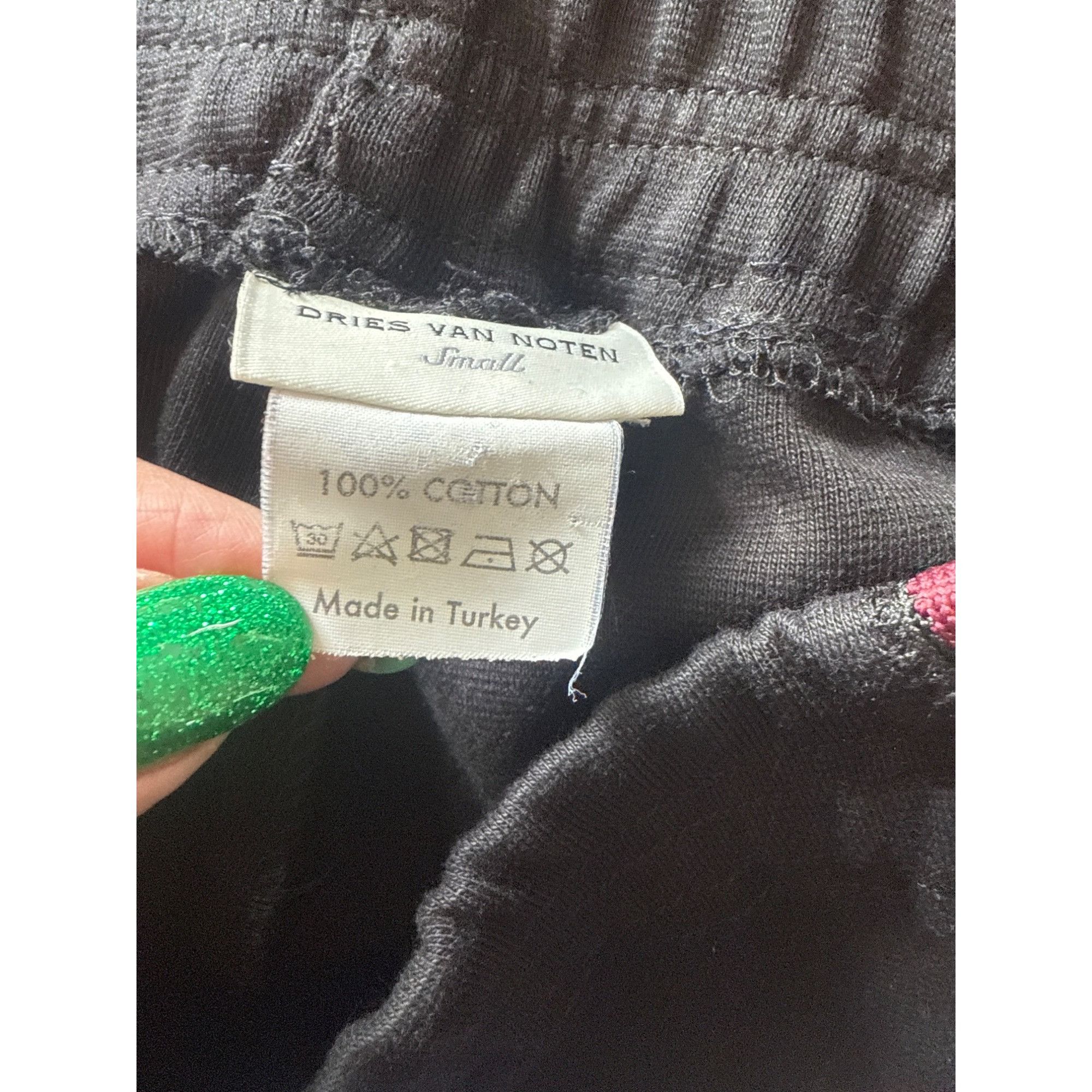 Dries Van Noten Dries Van Noten Black Pants Multicolor Side Stripe Small 100 Size 27" / US 4 / IT 40 - 4 Thumbnail