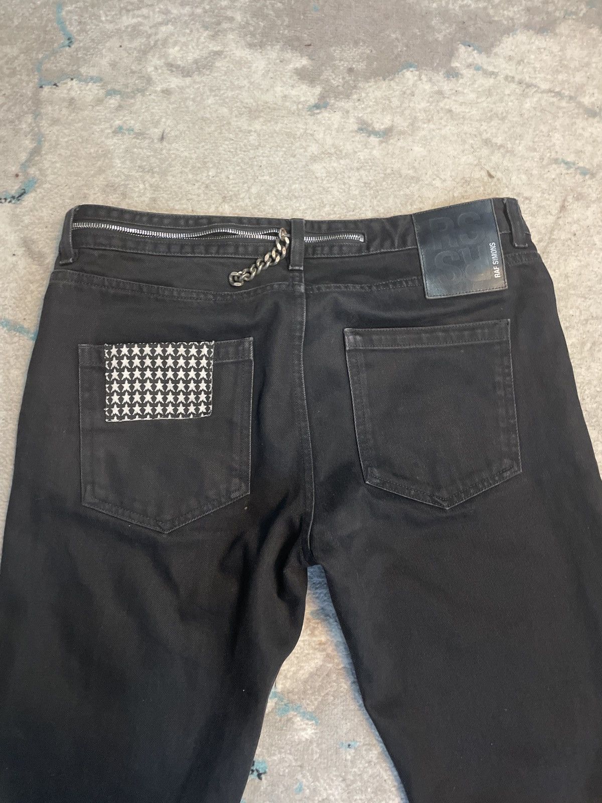 Raf Simons × Raf by Raf Simons Black denim zipper Jean Size US 32 / EU 48 - 4 Thumbnail