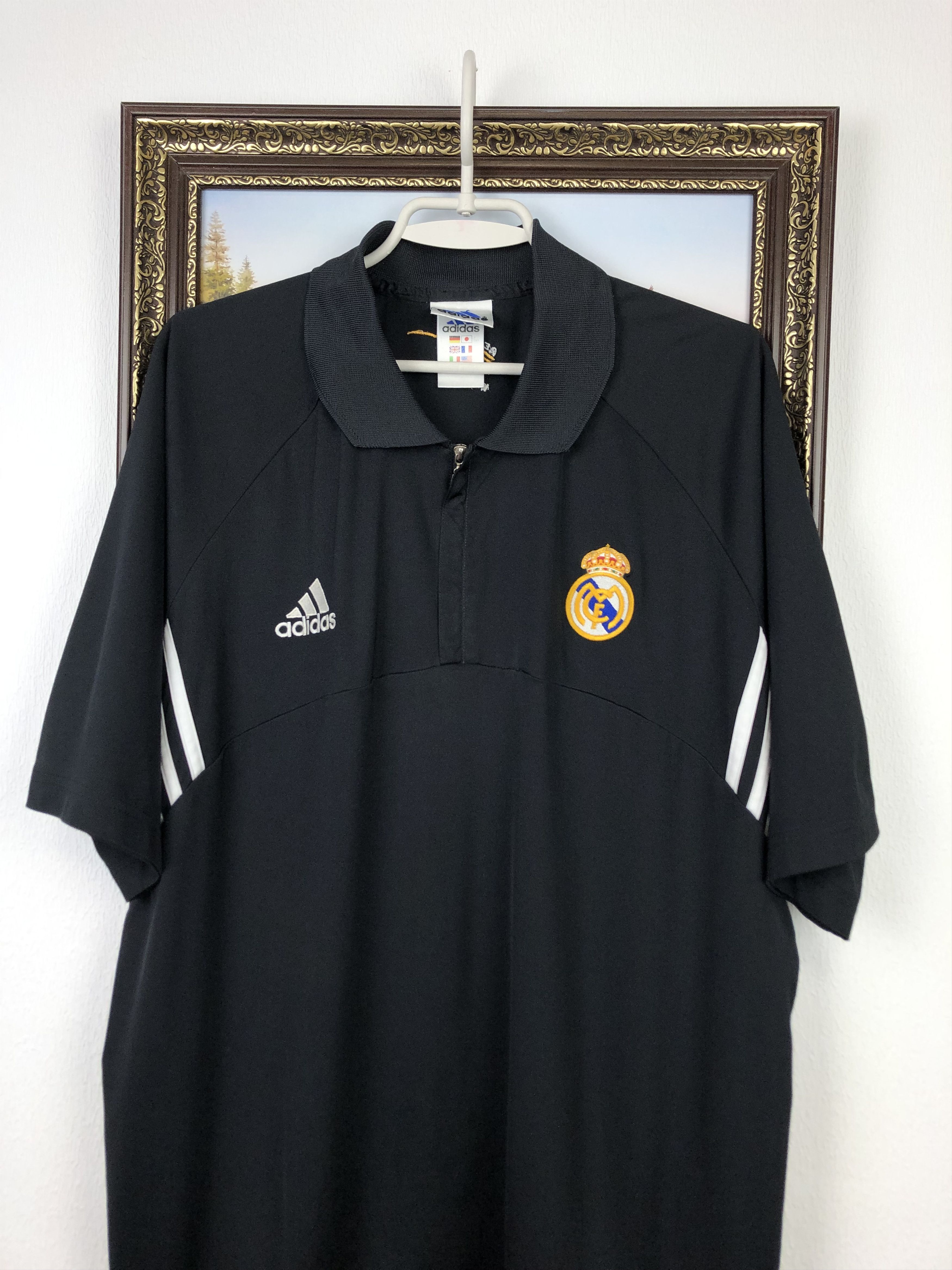 Adidas Vintage Adidas Real Madrid football 2001 Soccer Polo Tee Size US XL / EU 56 / 4 - 2 Thumbnail