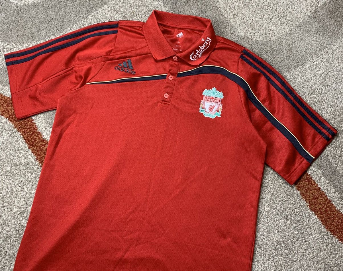 Adidas ADIDAS LIVERPOOL 2009-2010 Travel Polo Shirt Jersey Size US XXL / EU 58 / 5 - 3 Thumbnail