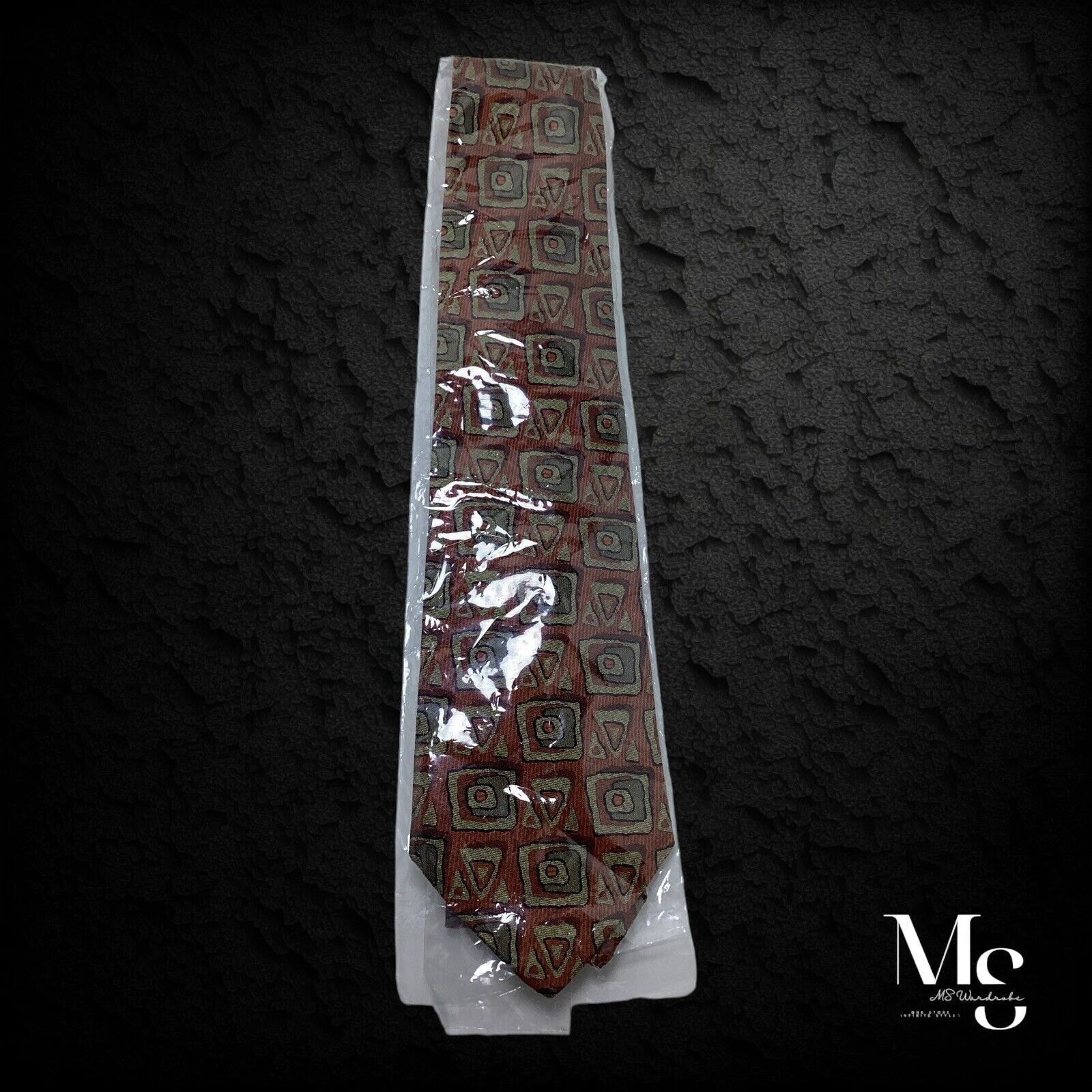 Versace GIANNI VERSACE Vintage Brown Art Print Silk Tie Made In Ital Size ONE SIZE - 6 Thumbnail