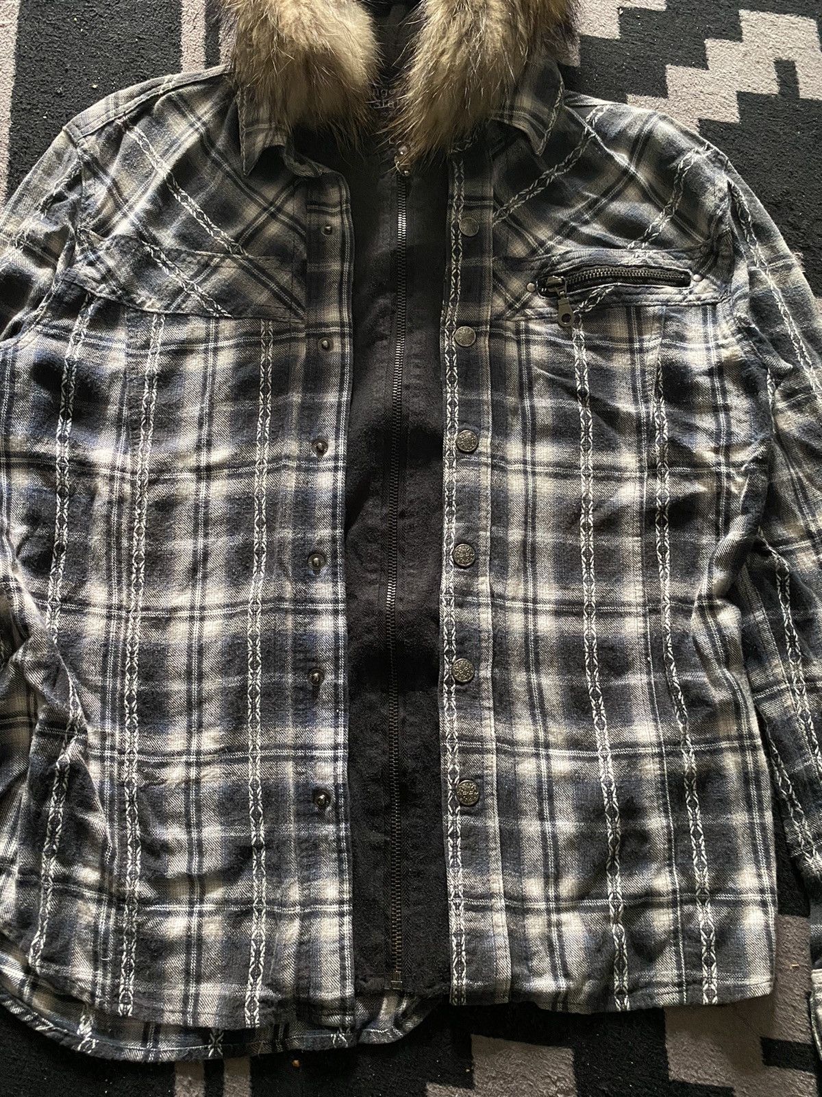 20471120 × If Six Was Nine × Japanese Brand Japanese Grangesta standard double layers tartan shirt Size US L / EU 52-54 / 3 - 4 Thumbnail