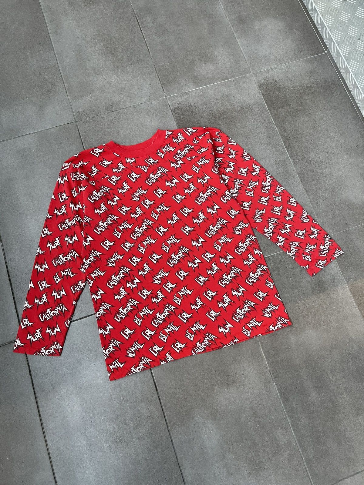 ERL DS! SS23 ERL All Over Logo Sunscreen Red Long Sleeve Size US M / EU 48-50 / 2 - 10 Thumbnail