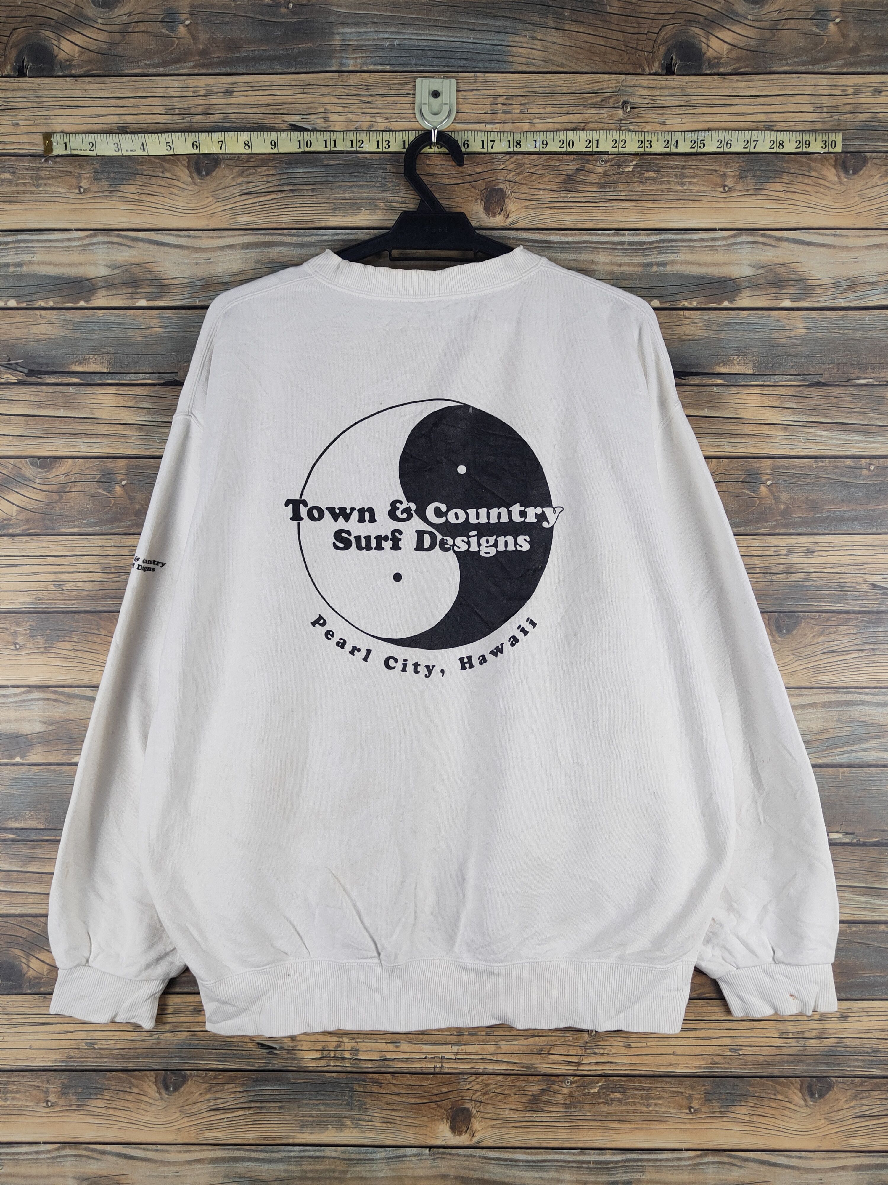 Japanese Brand DL T&C Surf Designs White Sweatshirts #S2800T Size US XL / EU 56 / 4 - 1 Thumbnail