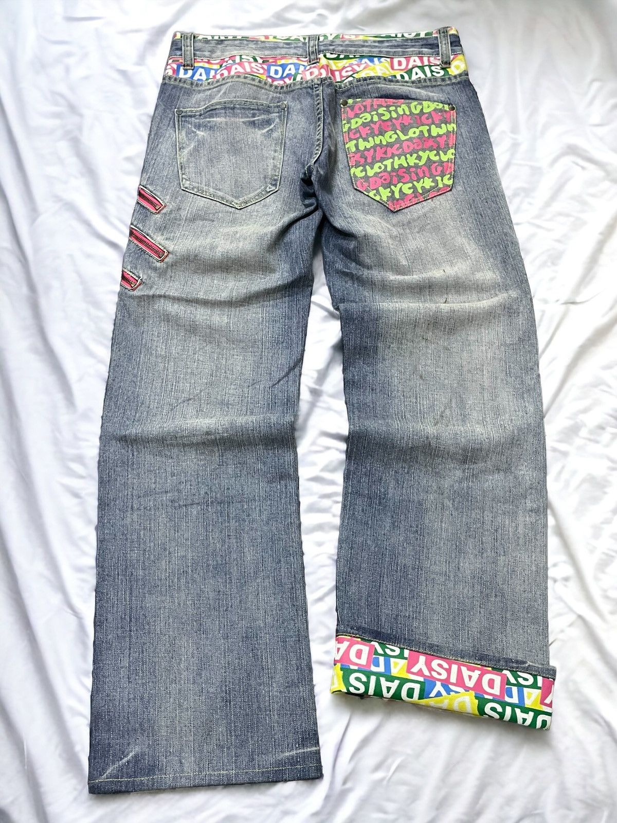 Hysteric Glamour × Japanese Brand Daisy Japan Funky Printed Zipper Man Jeans Size US 32 / EU 48 - 2 Thumbnail