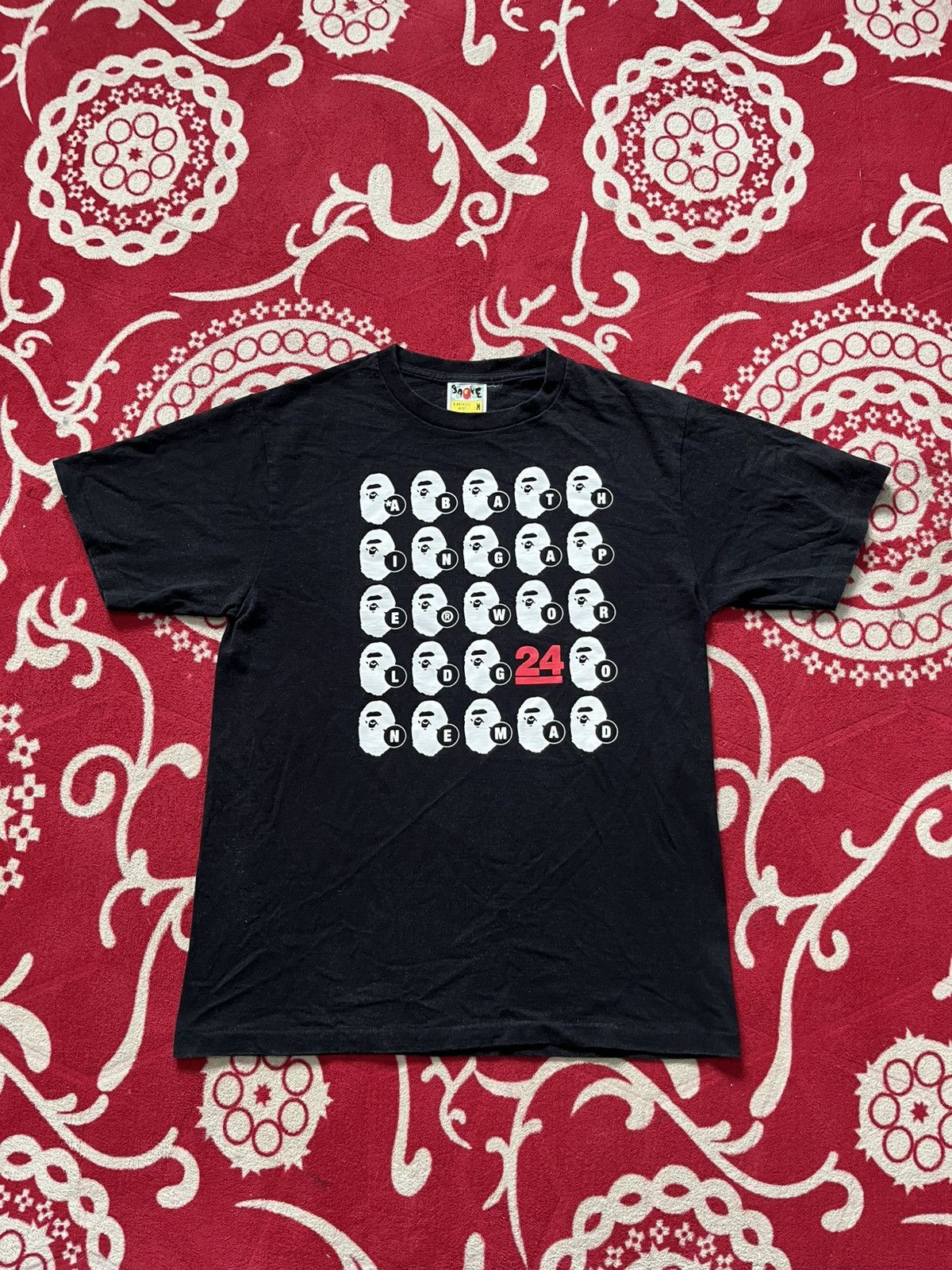 Bape Bape 24th Anniversary Multi Ape Head Tee Size US M / EU 48-50 / 2 - 1 Thumbnail