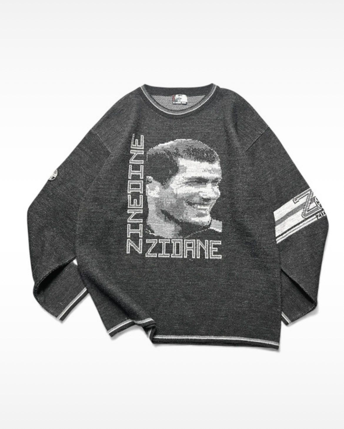 Vintage Zinedine Zidane World Champion Knit Sweater Y2K Size US XS / EU 42 / 0 - 1 Thumbnail