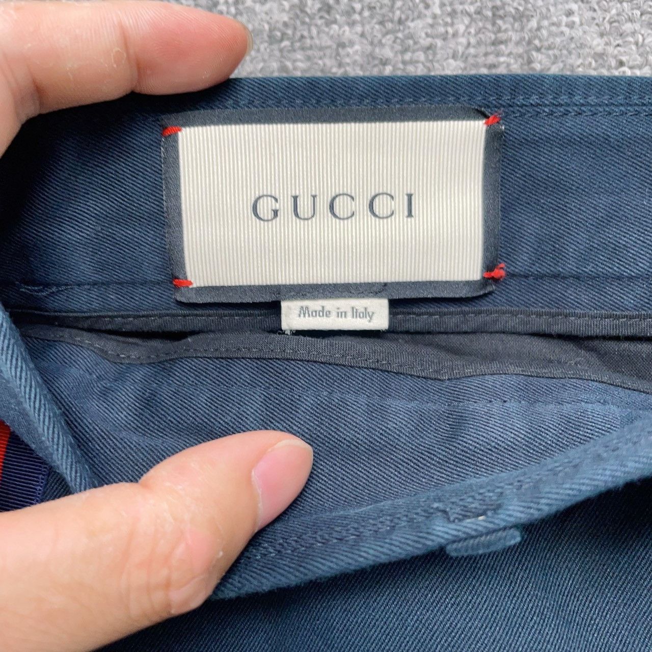 Gucci Gucci Dark blue tiger head embroidered shorts 2501-Nextarro Size US 32 / EU 48 - 3 Thumbnail