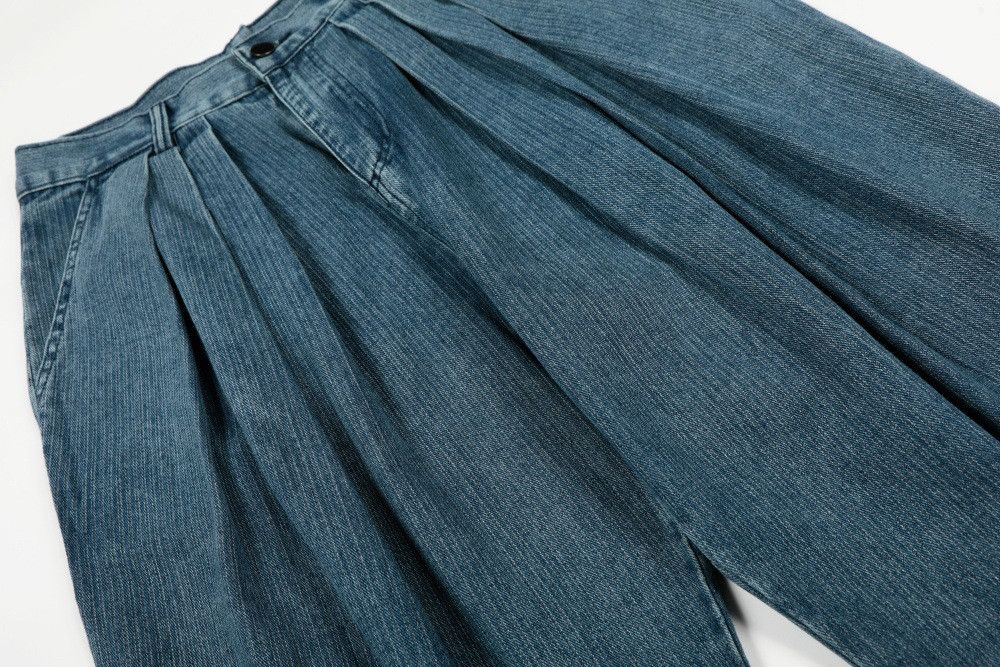 Jean Men's high street washed distressed punk wide-leg jeans Size US 32 / EU 48 - 4 Thumbnail