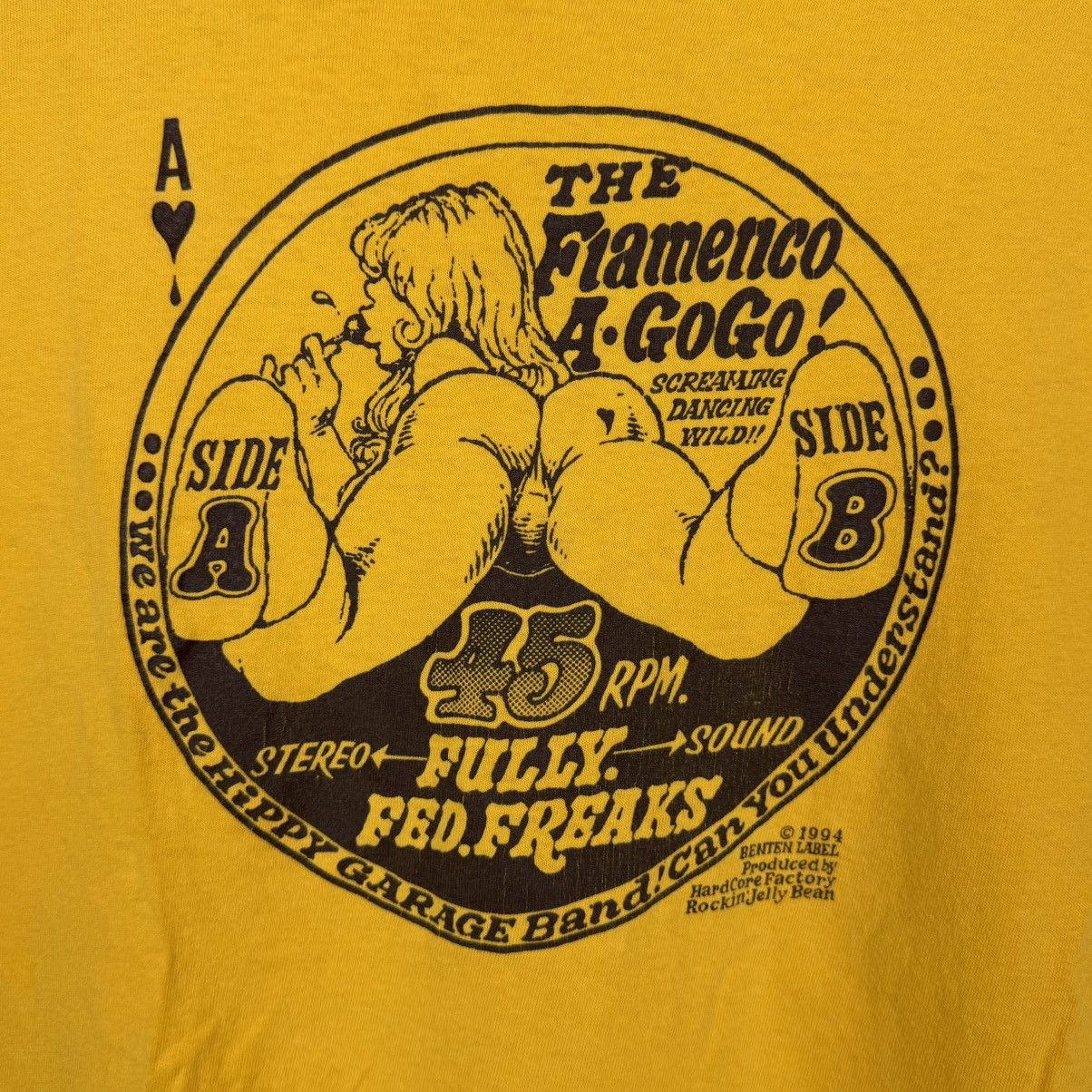 45rpm Vintage 90s 45rpm Naked Girl Tee Size US M / EU 48-50 / 2 - 2 Thumbnail