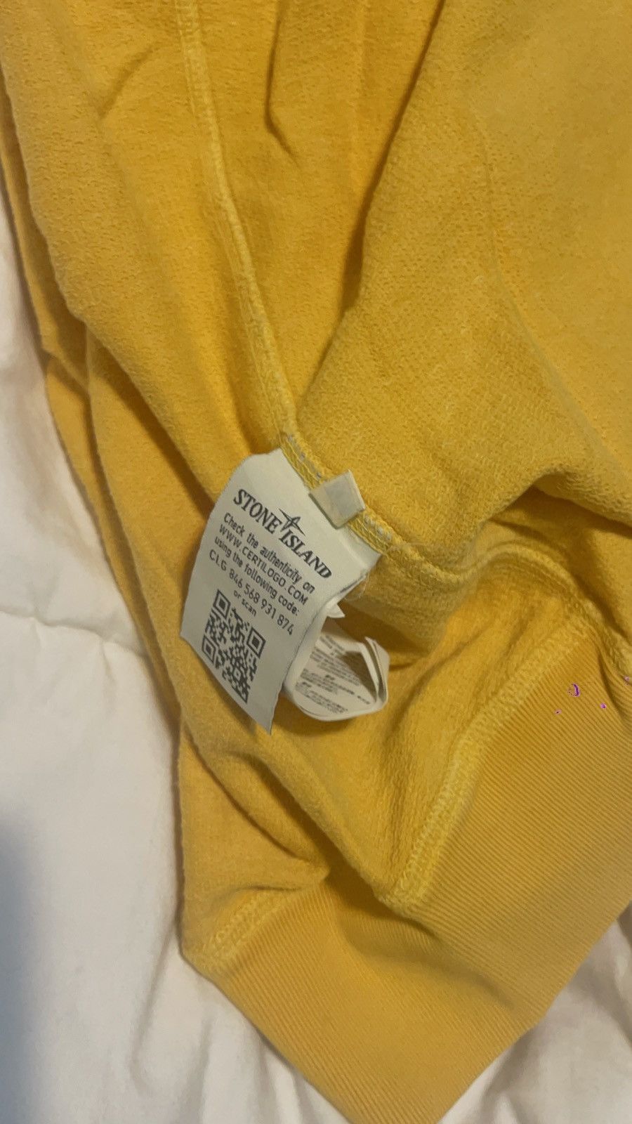 Stone Island Stone Island Yellow Lightweight Hoodie Large Size US L / EU 52-54 / 3 - 5 Thumbnail