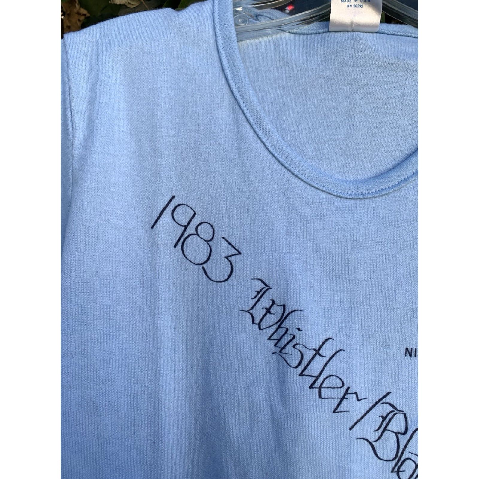 Vintage VINTAGE Fun NSC Nisei Ski Club 1983 Whistler Blackcomb T Shirt Blue M Womens Ski Theme Casual Short Sleeve Scoop Neck Size M / US 6-8 / IT 42-44 - 3 Thumbnail