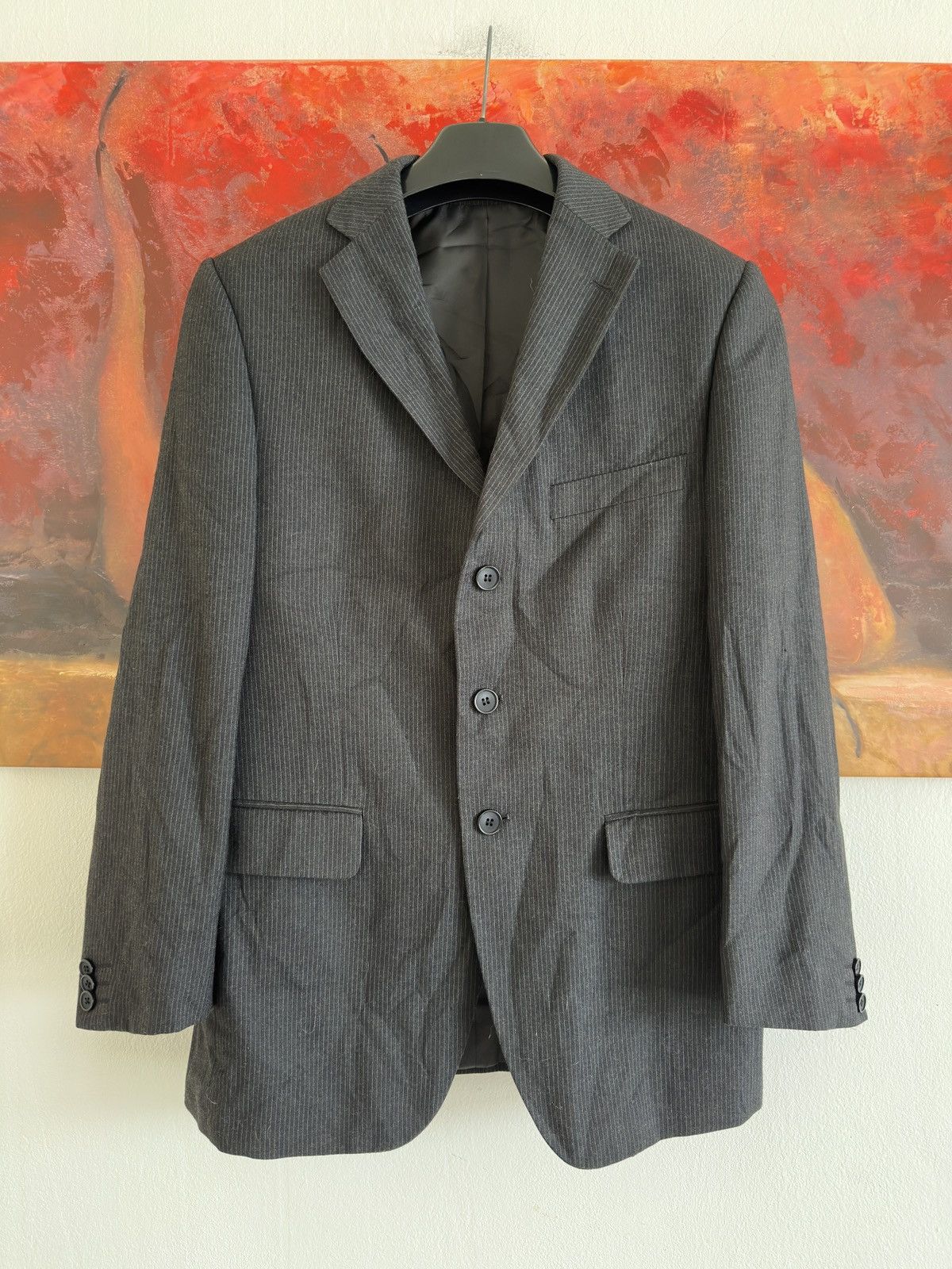 Gianfranco Ferre Gianfranco Ferre Dark Gray Wool Blazer Size 46 Size 46S - 3 Thumbnail