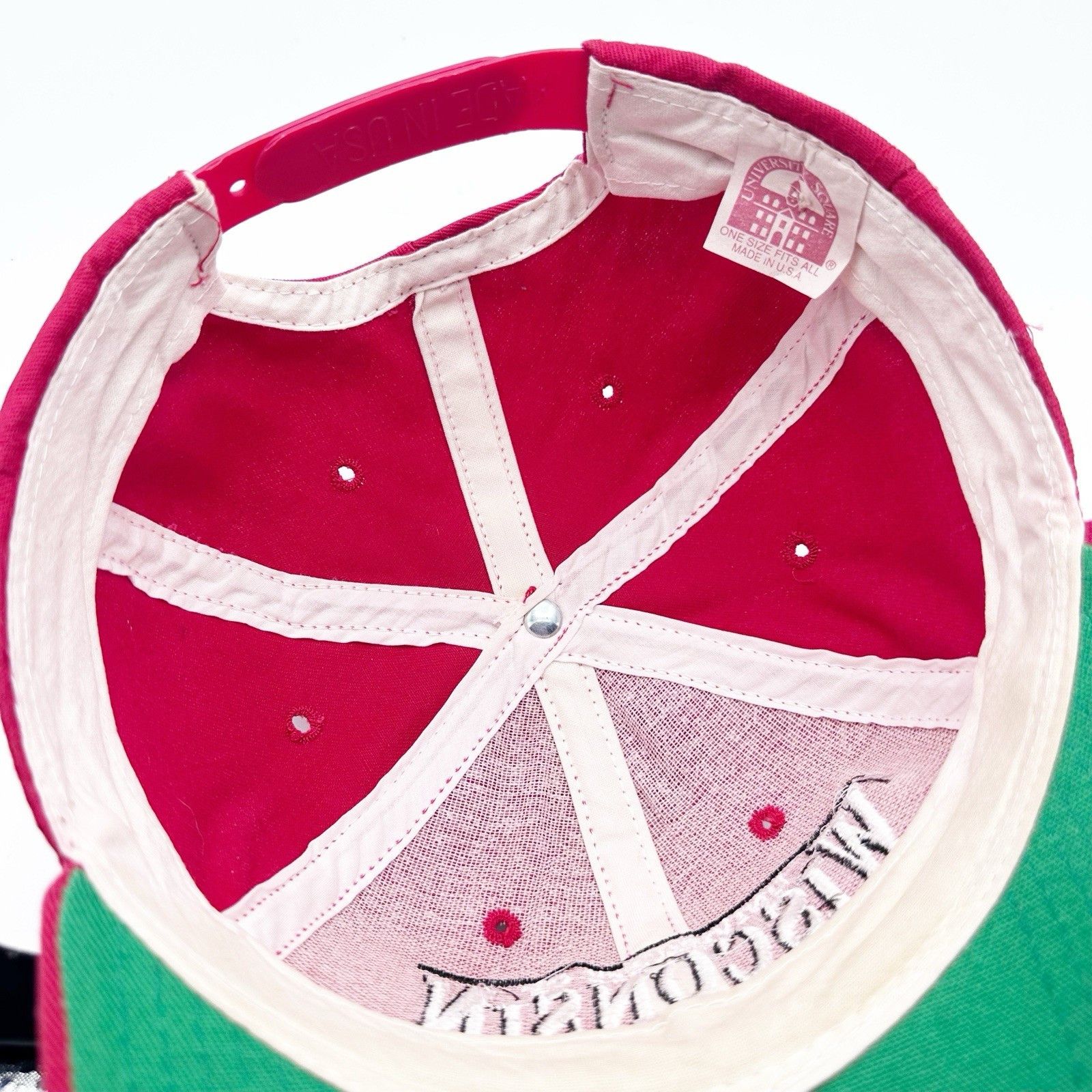 Other Vintage 90s University Square Wisconsin Badgers SnapBack Hat Size ONE SIZE - 9 Thumbnail