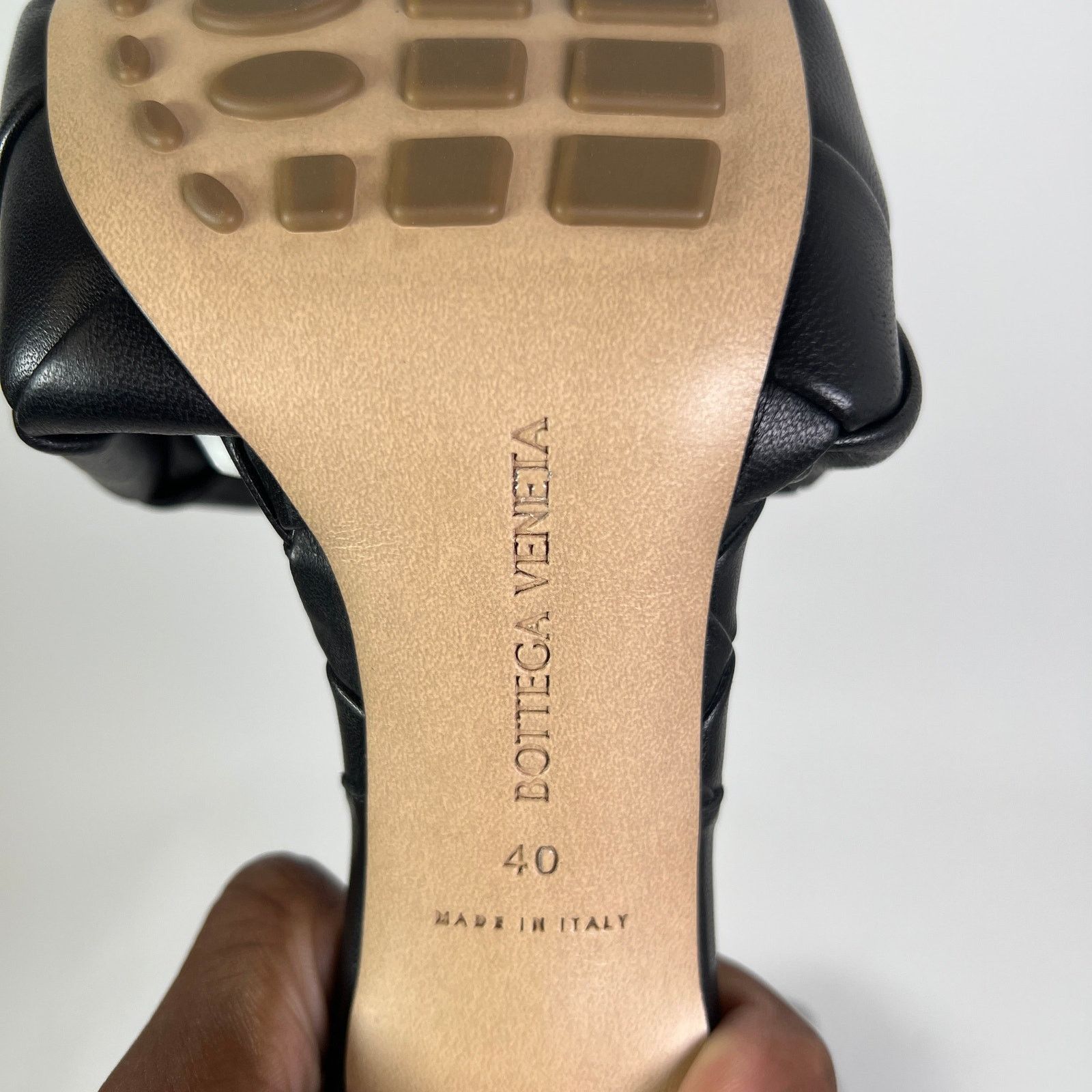 Bottega Veneta Bottega Veneta Lido Intrecciato Leather Mules Size US 10 / IT 40 - 9 Thumbnail