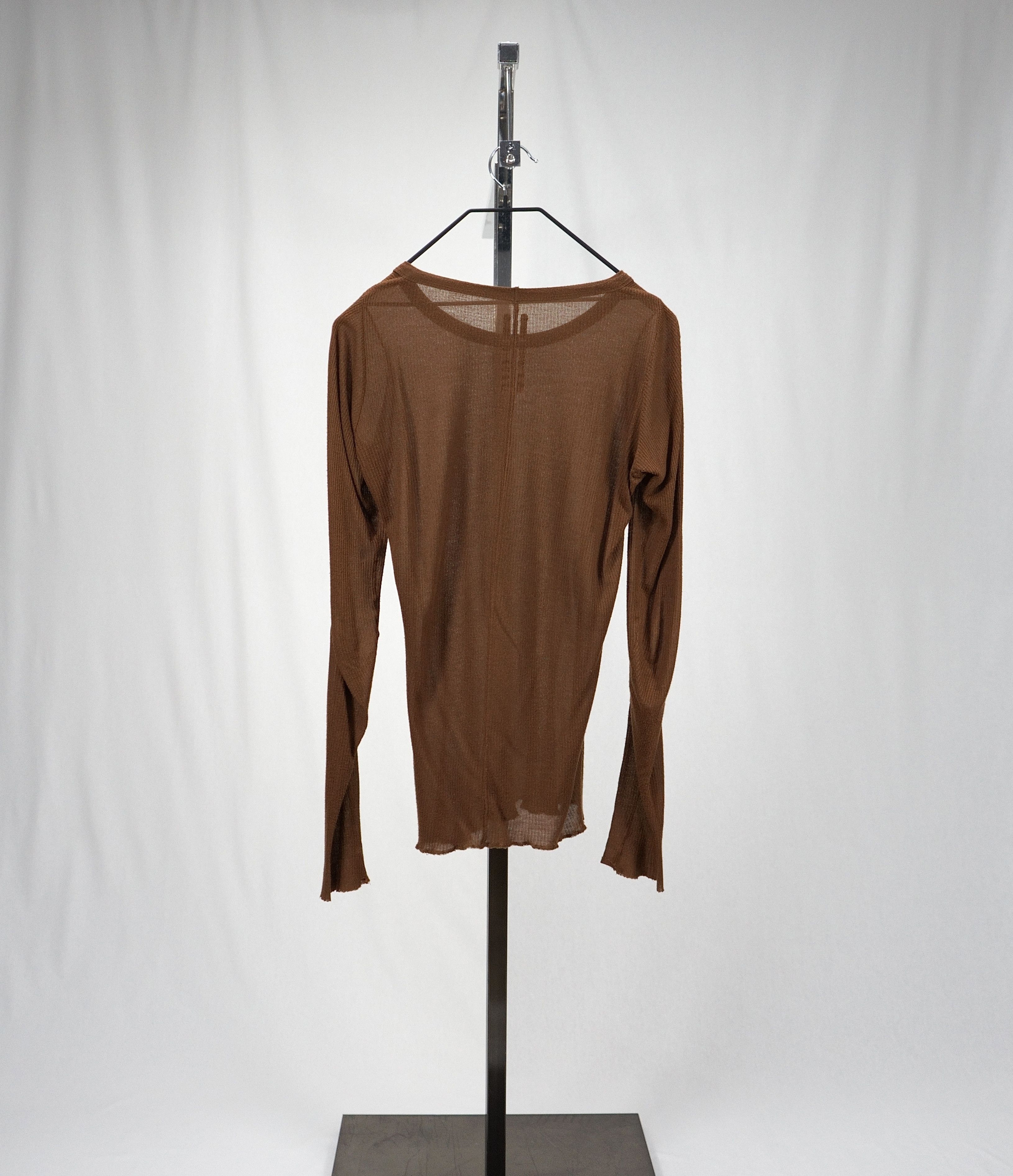 Rick Owens S/S 2011 ribbed longsleeve Size US M / EU 48-50 / 2 - 2 Thumbnail