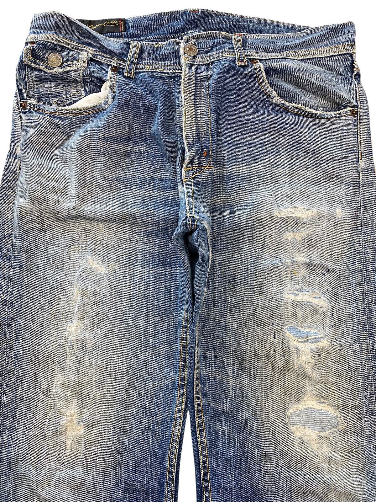 Japanese Brand Japanese Brand Faded Wash Patches Straight Leg Style Jeans Size US 34 / EU 50 - 2 Thumbnail