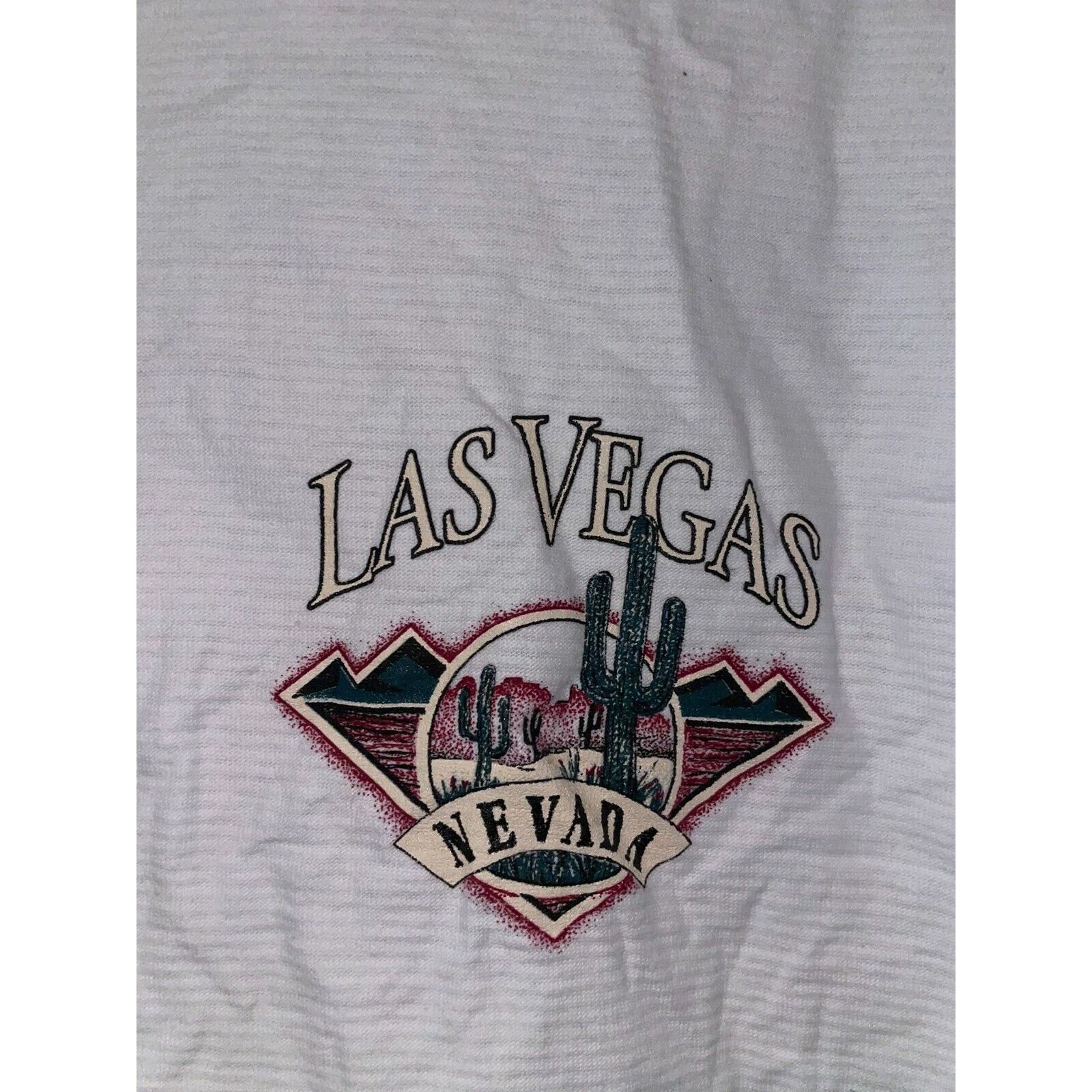 Vintage Vintage Las Vegas Nevada Button Henley Neck White L Shirt Size US L / EU 52-54 / 3 - 3 Thumbnail