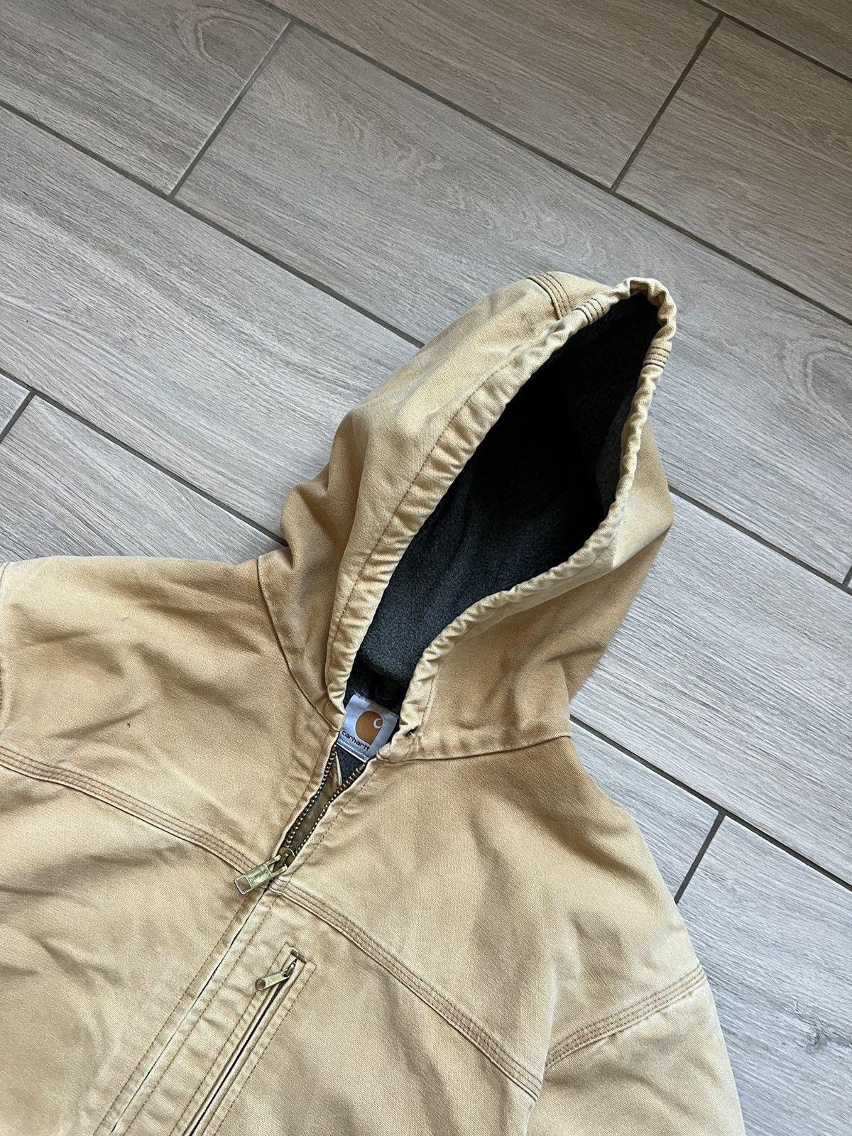 Carhartt CARHARTT VINTAGE ACTIVE JACKET FADED WORK ZIP HOODED FLEECE Size US XL / EU 56 / 4 - 6 Thumbnail