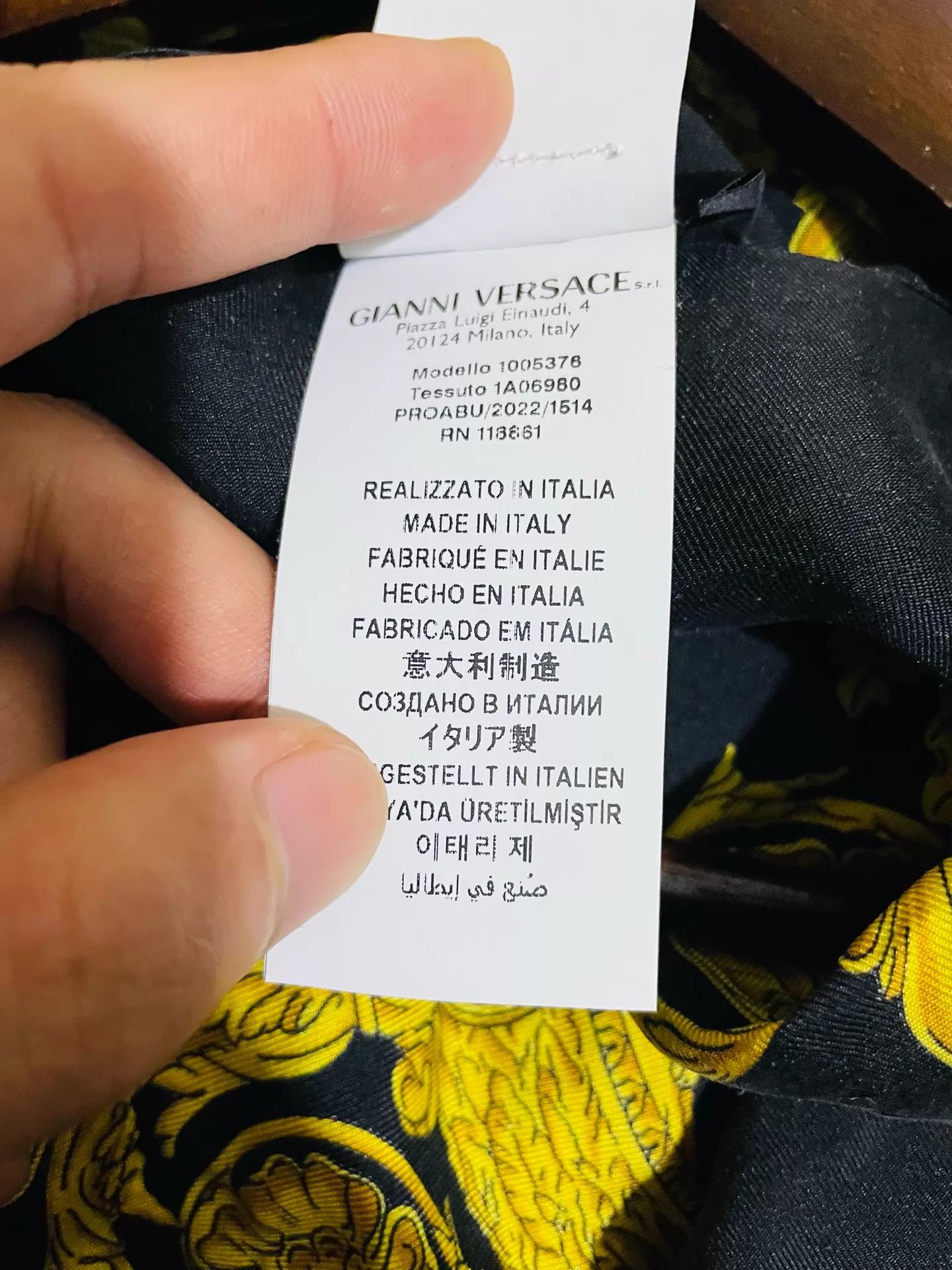 Bottega Veneta Versace Silk Shirt Black Gold Baroque Runway Limited 2XL Size US XXL / EU 58 / 5 - 8 Thumbnail