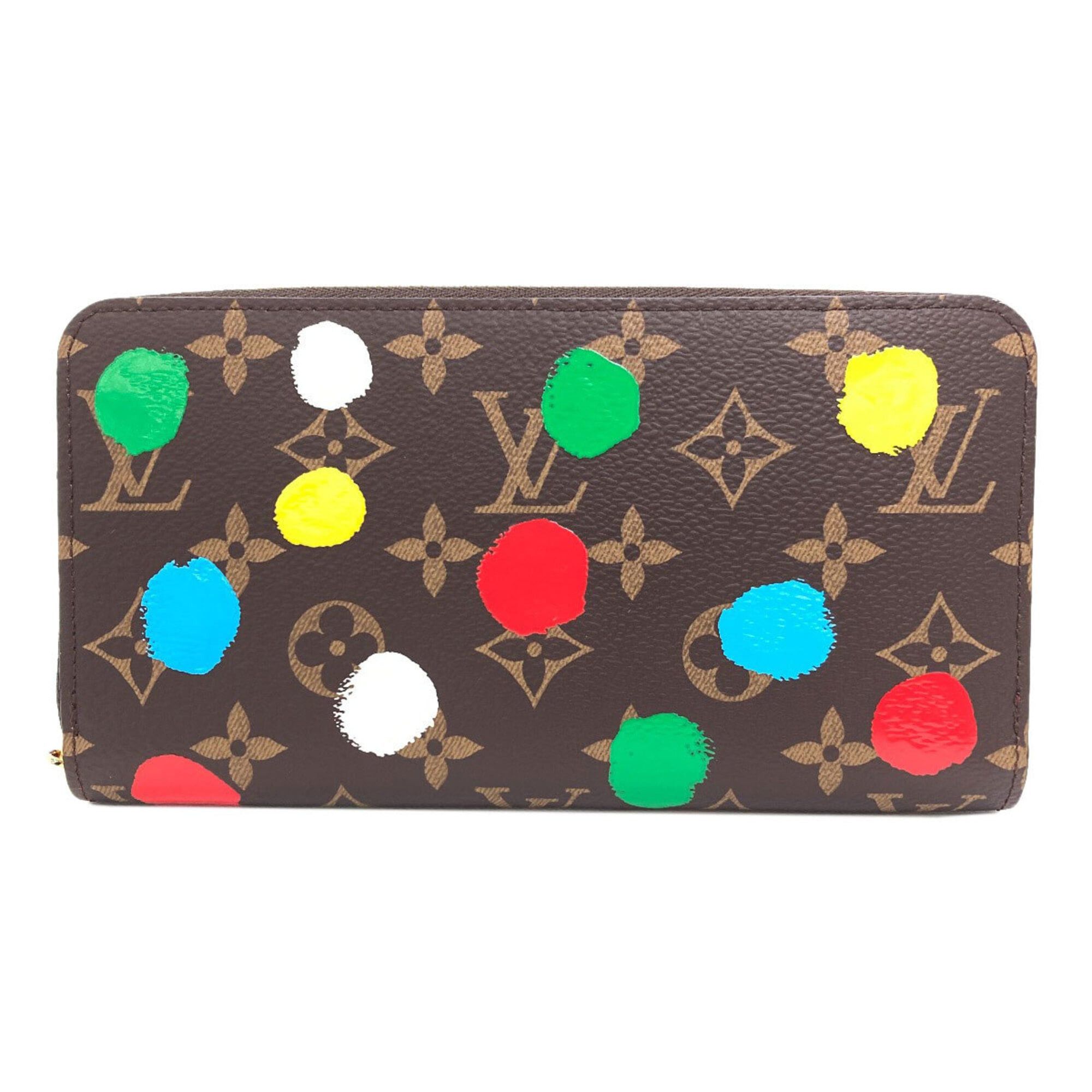 Louis Vuitton Louis Vuitton M81864 Zippy Wallet Yayoi Kusama Long Monogram Canvas Women's LOUIS VUITTON Size ONE SIZE - 1 Thumbnail