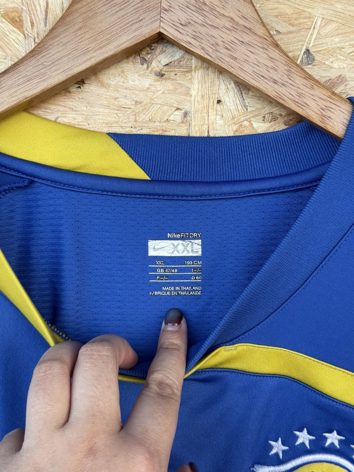 Nike Brazil 🇧🇷 2008-09 Nike Training Jersey Size US XXL / EU 58 / 5 - 8 Thumbnail