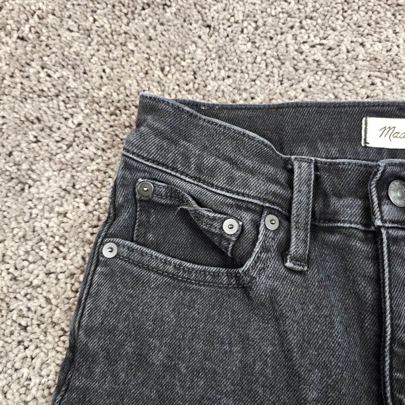 Madewell VINTAGE Madewell Jeans Women's Bootcut Denim High Rise Stretch 26 Black 24x27 Cali Demi Womens Size 26" / US 2 / IT 38 - 3 Thumbnail