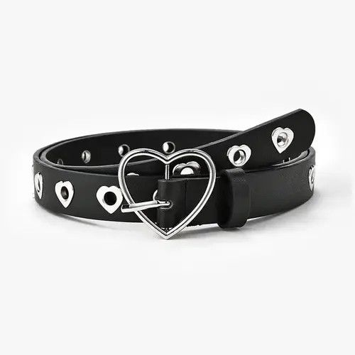 Designer Love Heart Buckle Belt Size ONE SIZE - 2 Thumbnail