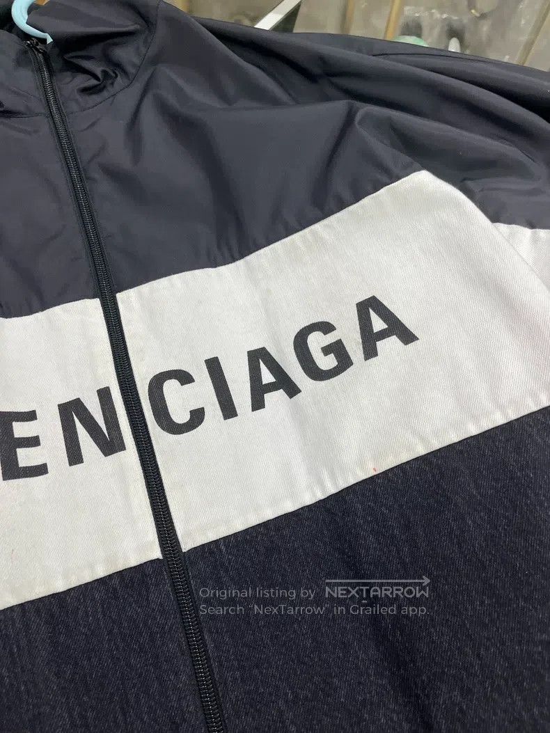 Balenciaga Balenciaga Black and White Patchwork Denim Jacket Size XS / US 0-2 / IT 36-38 - 5 Thumbnail