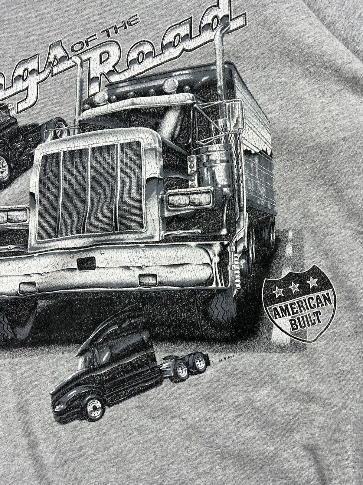 Vintage Vintage King Of The Road Truck USA 00s Faded Y2K Tee Shirt Size US L / EU 52-54 / 3 - 5 Thumbnail