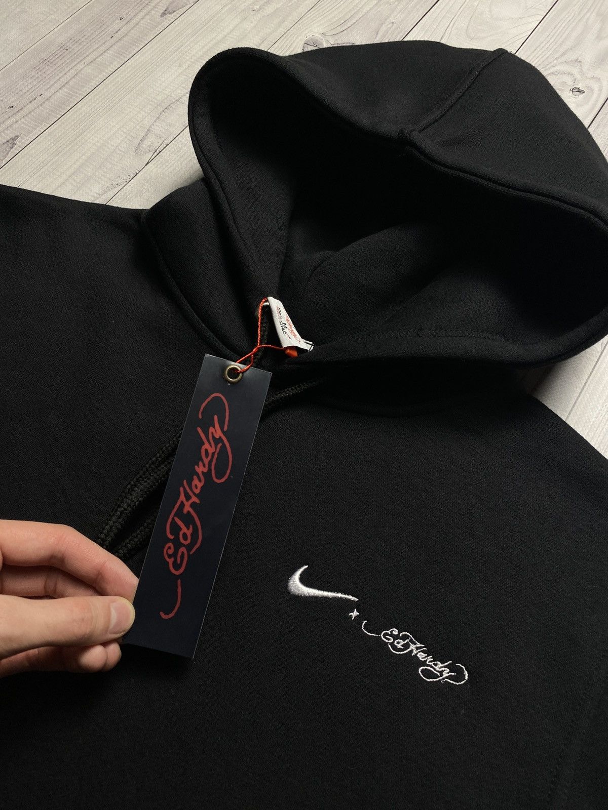 Ed Hardy Vintage Ed Hardy hoodie logo rare custom size M,L Size US M / EU 48-50 / 2 - 3 Thumbnail
