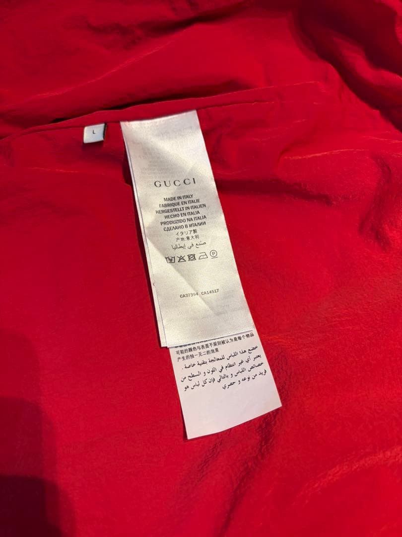 Gucci Gucci Graphic Print Nylon Jacket L Red Size US L / EU 52-54 / 3 - 7 Thumbnail