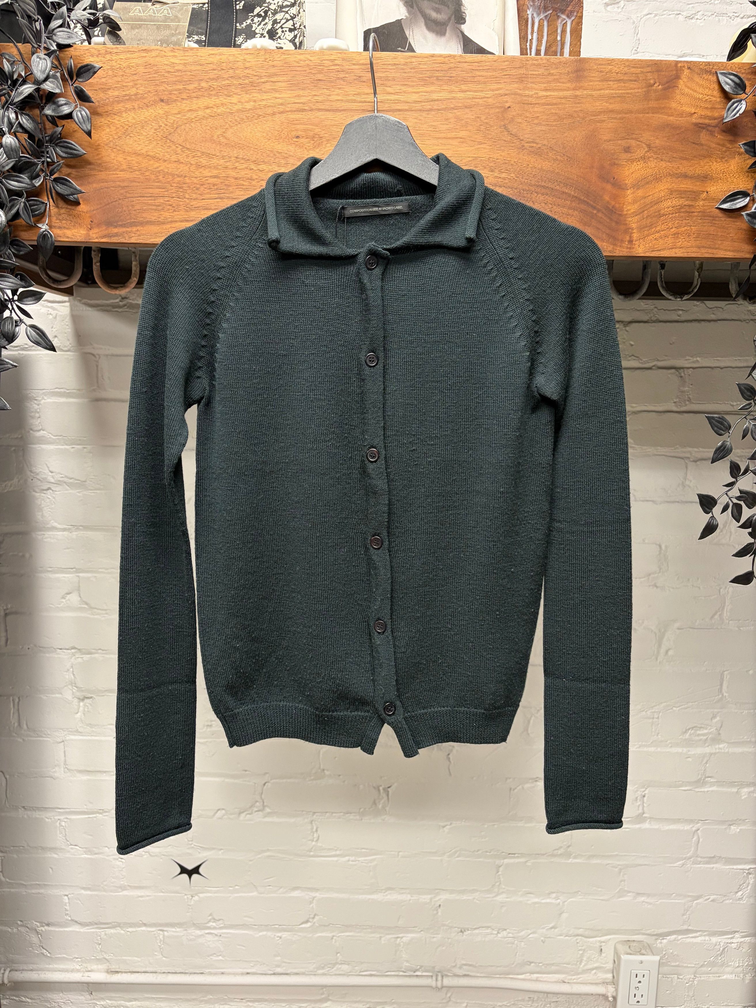 Yohji Yamamoto Yohji Yamamoto Y’s Murky Blue Collared Cardigan Size M / US 6-8 / IT 42-44 - 1 Thumbnail