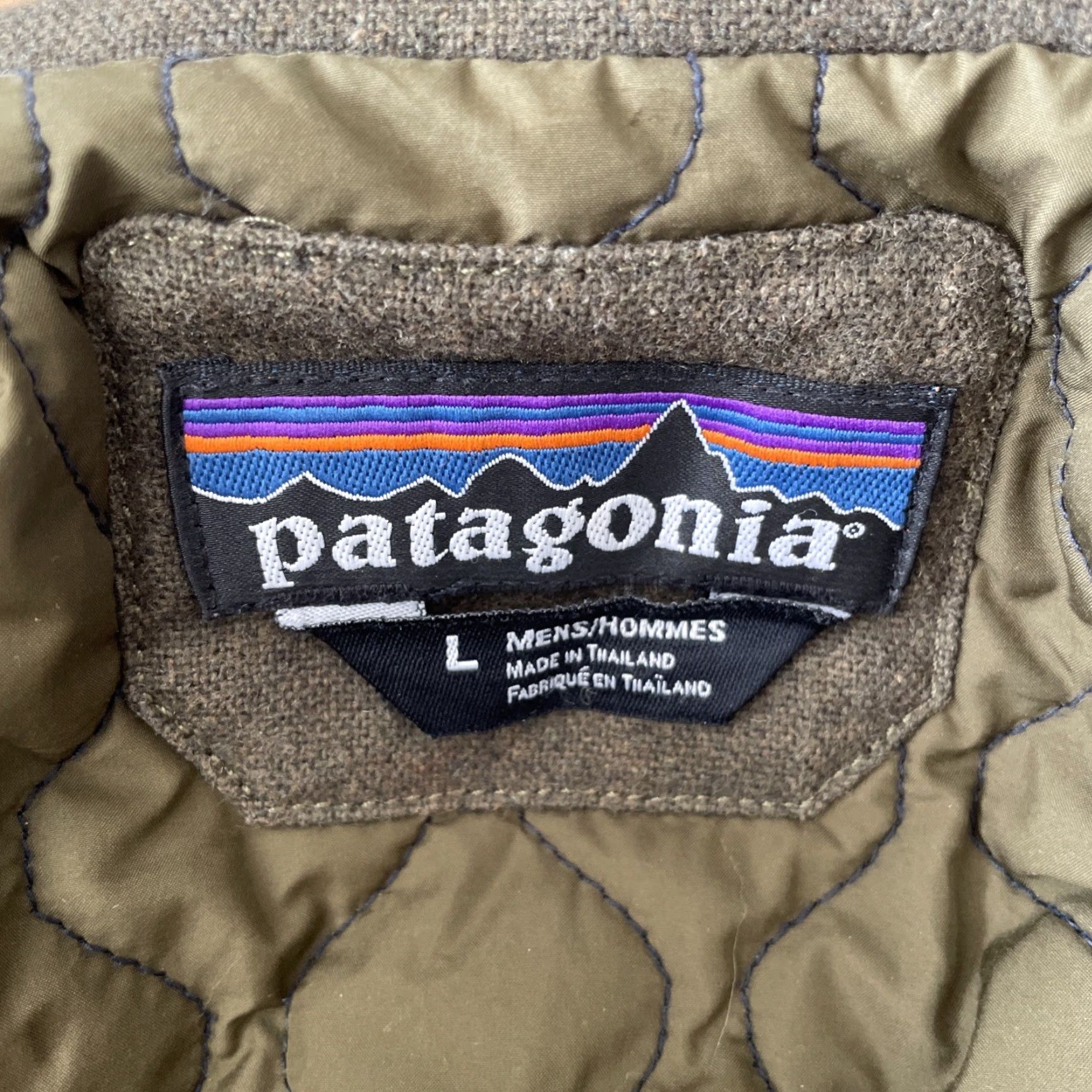 Patagonia Patagonia Jacket Mens Size L Felted Wool Blend Green Army Outdoor Mid-Length Zip Full Zip Casual Travel Workwear Pattern Solid Size US L / EU 52-54 / 3 - 3 Thumbnail