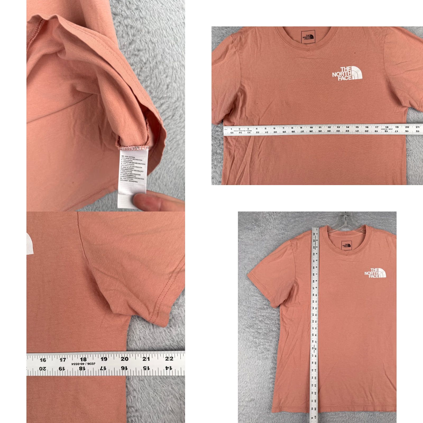 The North Face VINTAGE The North Face Shirt Mens Medium Pink Short Sleeve Crew Neck Logo Cotton READ Size US M / EU 48-50 / 2 - 8 Thumbnail