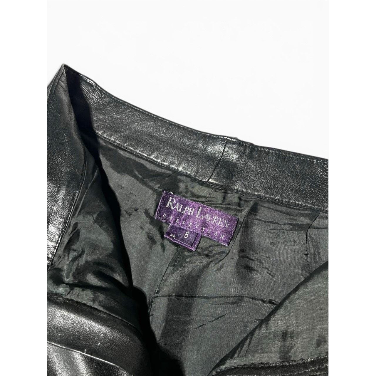 Ralph Lauren Purple Label Ralph Lauren Purple Label Rare Black Leather Pants Size 25" / US 0 / IT 36 - 9 Thumbnail