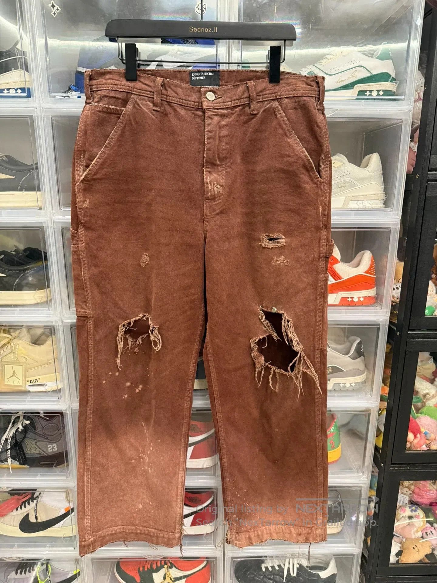 Enfants Riches Deprimes ERD 23FW Distressed Safety Pin Cargo Pants. Size US 34 / EU 50 - 1 Thumbnail
