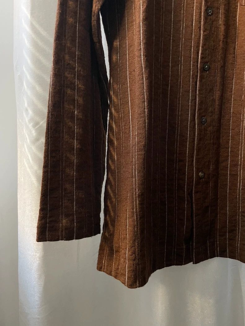 Comme des Garcons Comme des Garcons size os Medieval brown striped shirt Size US M / EU 48-50 / 2 - 4 Thumbnail
