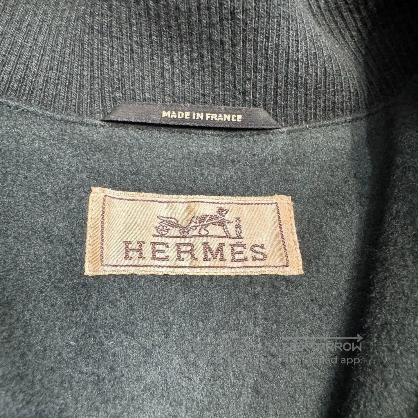 Hermes Black Button-Front Bomber Jacket Size L. Size US L / EU 52-54 / 3 - 3 Thumbnail