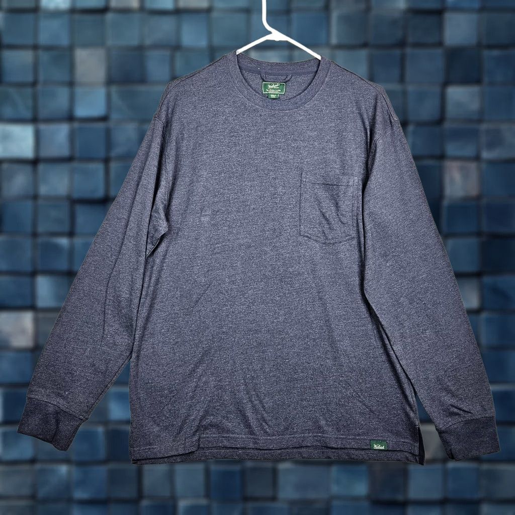 Vintage Woolrich The Green Label Collection Men's Blue Long Sleeve Crew Neck Tee Sz S Size US S / EU 44-46 / 1 - 1 Thumbnail