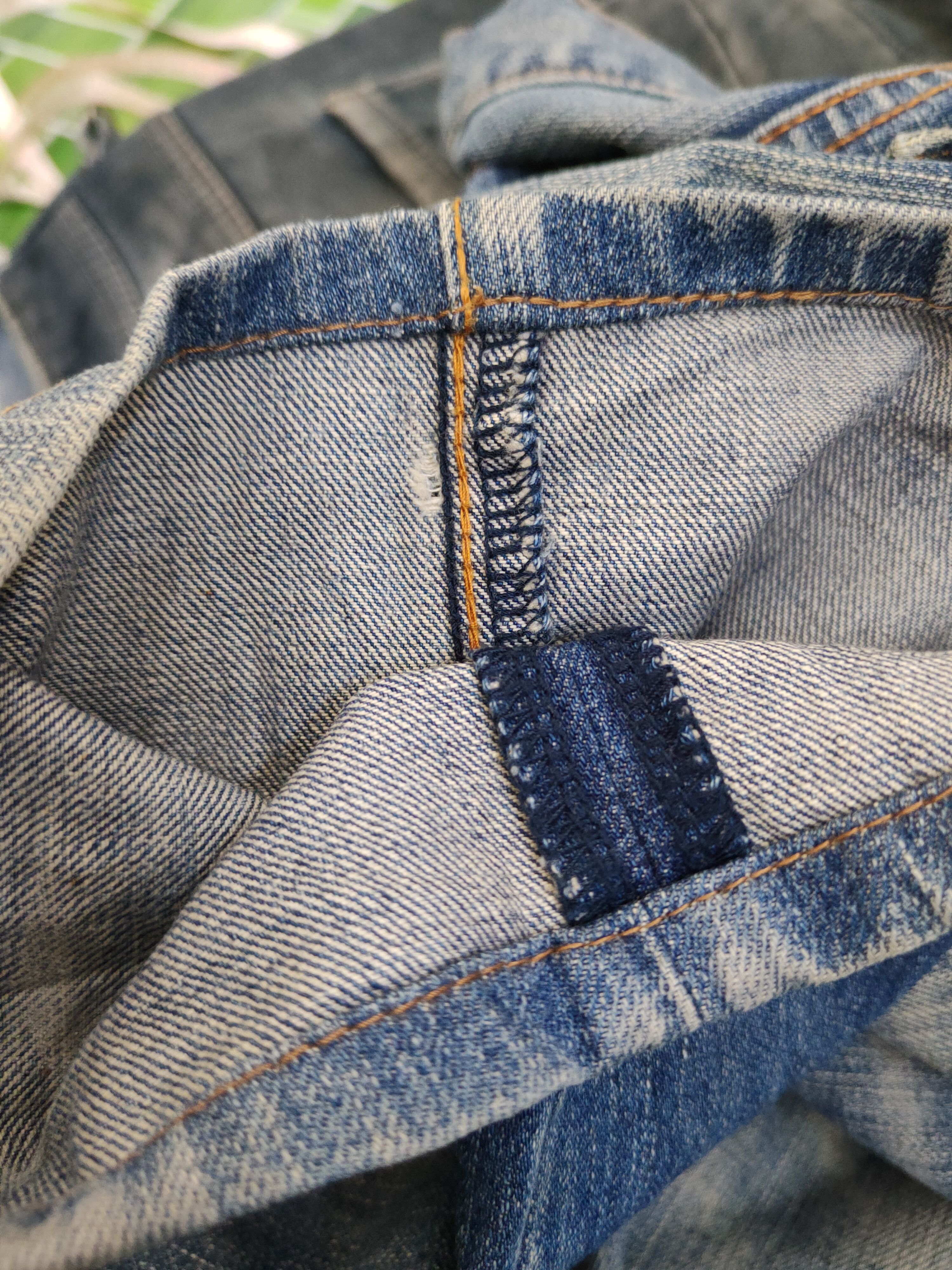 ABAHOUSE Abahouse Blue Distressed Ripped Jeans #W1955 Size US 33 - 12 Thumbnail