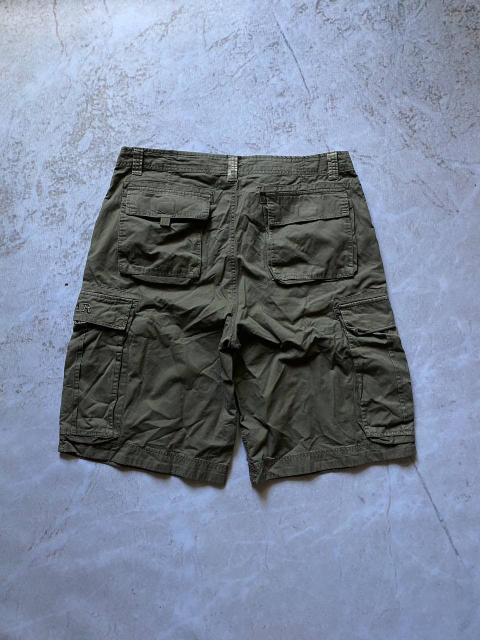 Japanese Brand × No Fear × Vintage Crazy Vintage Y2k 90s Baggy Khaki No Fear Skater Cargo Shorts Size US 32 / EU 48 - 1 Thumbnail