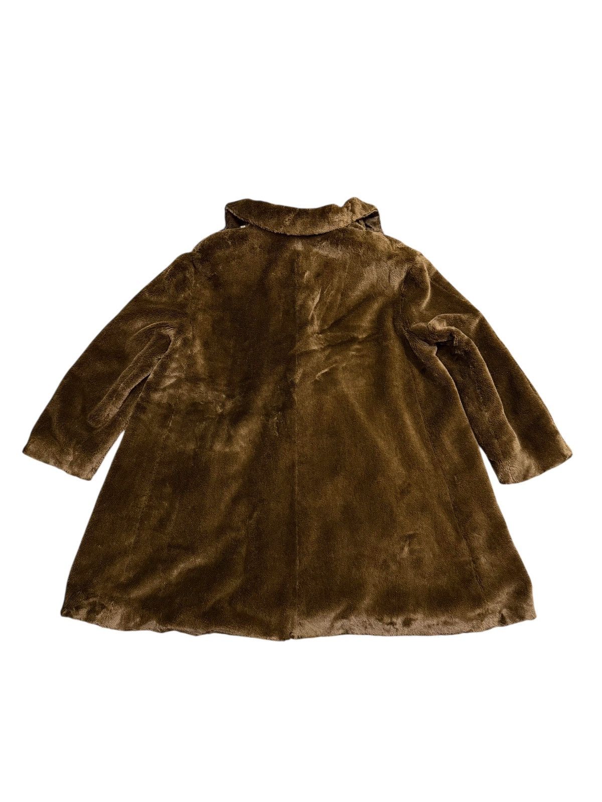 Thierry Mugler Vintage 80s Thierry Mugler Brown Faux Fur Coat Rayon Lining Size US M / EU 48-50 / 2 - 8 Thumbnail