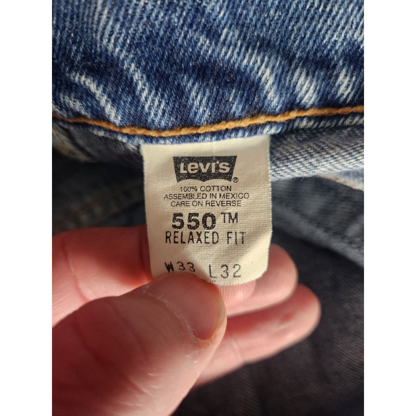 Levi's Vintage 90s Levi's 550 Jeans men's 33 x 32 Size US 33 - 3 Thumbnail