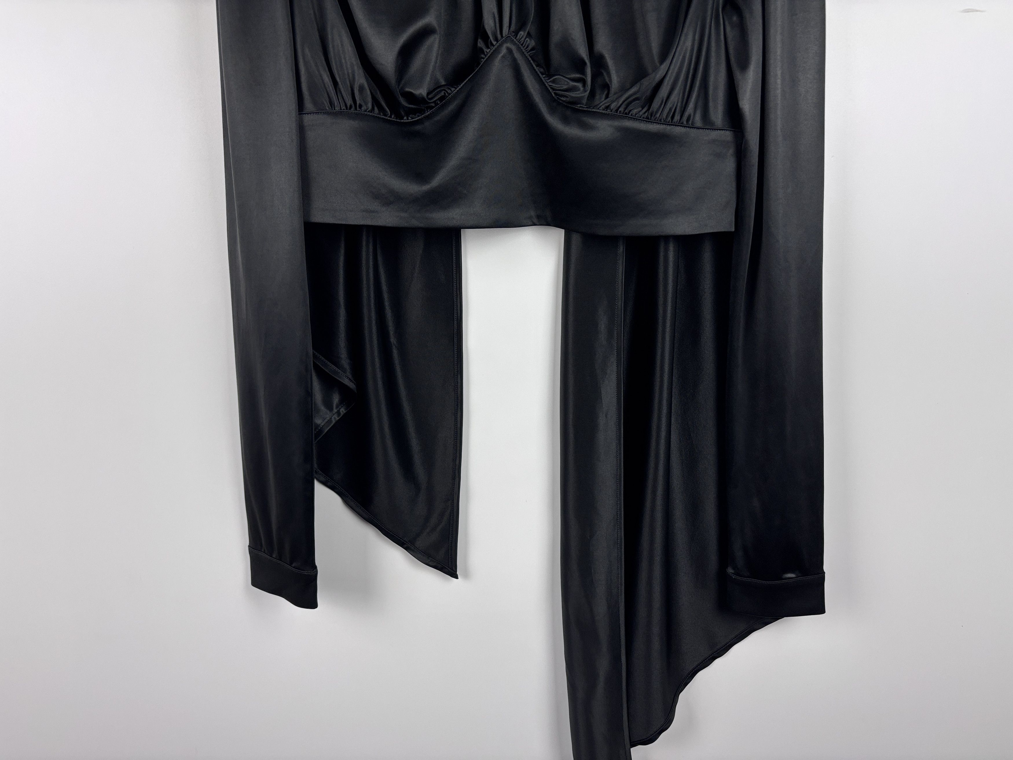 H&M × Paco Rabanne Paco Rabanne x H&M Blouse Buckle-Detail Top Black Size XL Size XL / US 12-14 / IT 48-50 - 3 Thumbnail