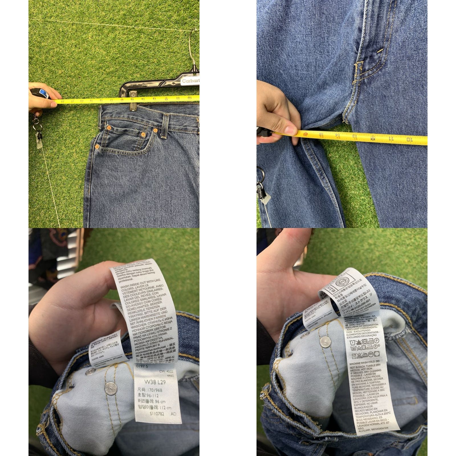 Levi's VINTAGE Levi's 550 Jeans Mens 38x29 Relaxed Fit Tapered Dark Wash Denim Workwear Blue 80s 90s Grunge Retro Classic Levi's Mens Jeans Size US 38 / EU 54 - 8 Thumbnail