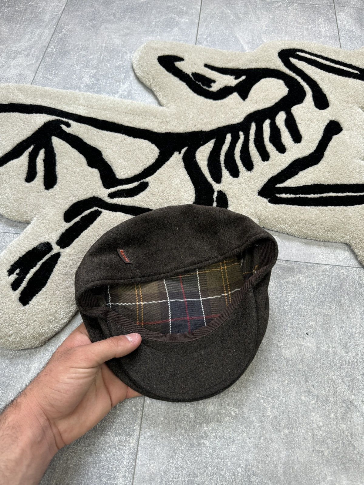 Barbour × Vintage Mens Vintage Barbour hats cap berets tweed Size ONE SIZE - 8 Thumbnail
