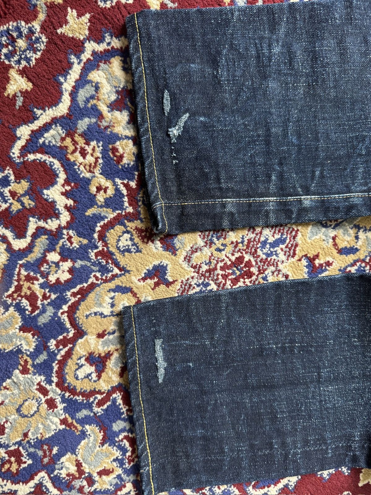 The Flat Head The Flat Head 3002 Golden Selvedge Raw denim faded jeans Size US 29 - 11 Thumbnail
