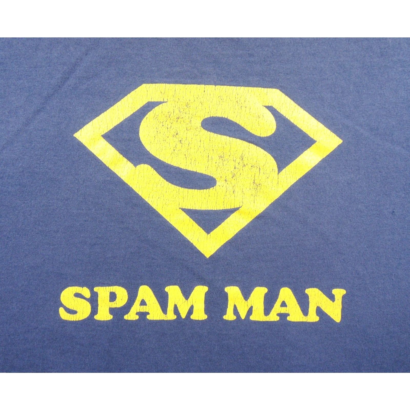Vintage VINTAGE Spam Man Shirt Mens XL Blue Graphic Tee Hukilau Short Sleeve Port and Company T-Shirt Men XL Blue Logo Size US XL / EU 56 / 4 - 2 Thumbnail